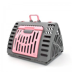 Foldable triangle cat cage