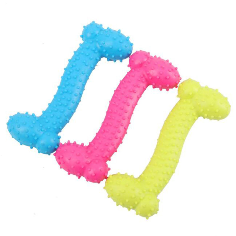 Pet TPR bone piercing toys